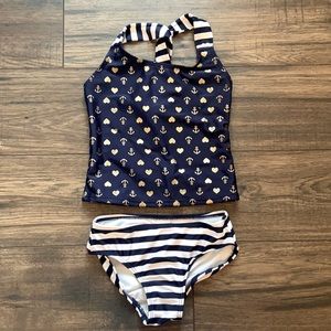 Girls Cat&Jack tankini, size S (6/6x)